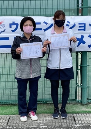 女子準優勝の菊地・山口ペア