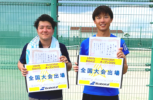 ダブルス第４位〈左〉吉濱 亨一さん〈右〉加藤 志門さん