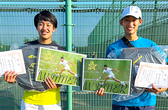 優勝の〈左〉新井 浩次郎さん〈右〉新井 駿太郎さん