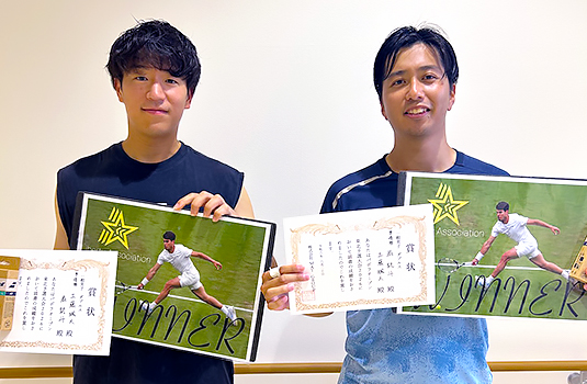 準優勝〈工藤 颯人さん(左)・扇 凱斗さん(右)〉