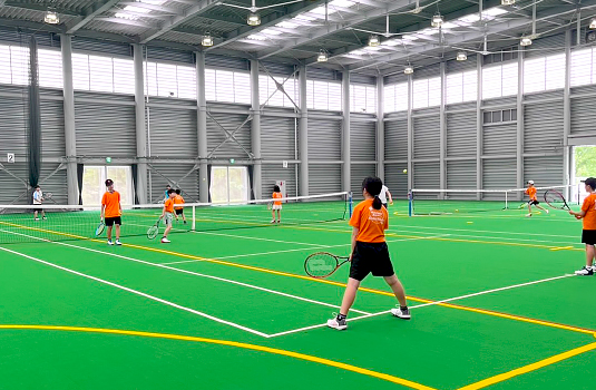 2日間練習頑張ろう!綺麗なコートです♪